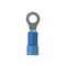 Panduit Ring Terminal, 1/4 in Stud Size, 14 AWG, 600 V, Vinyl Insulated, Blue, 50 PK PV14-14RX-L - alternate 2